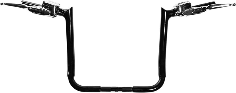 1-1/2" EZ Install Pointed Top Handlebar Black - 39.5 CM