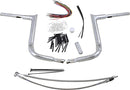 1-1/2" EZ Install Pointed Top Handlebar Kit Chrome - 25.4 MM | Vendor No. 809114