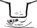 1-1/2" EZ Install Pointed Top Handlebar Kit Black - 25.4 MM