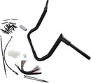 1-1/2" EZ Install Pointed Top Handlebar Kit Black - 25.4 MM
