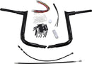 1-1/2" EZ Install Pointed Top Handlebar Kit Black - 25.4 MM