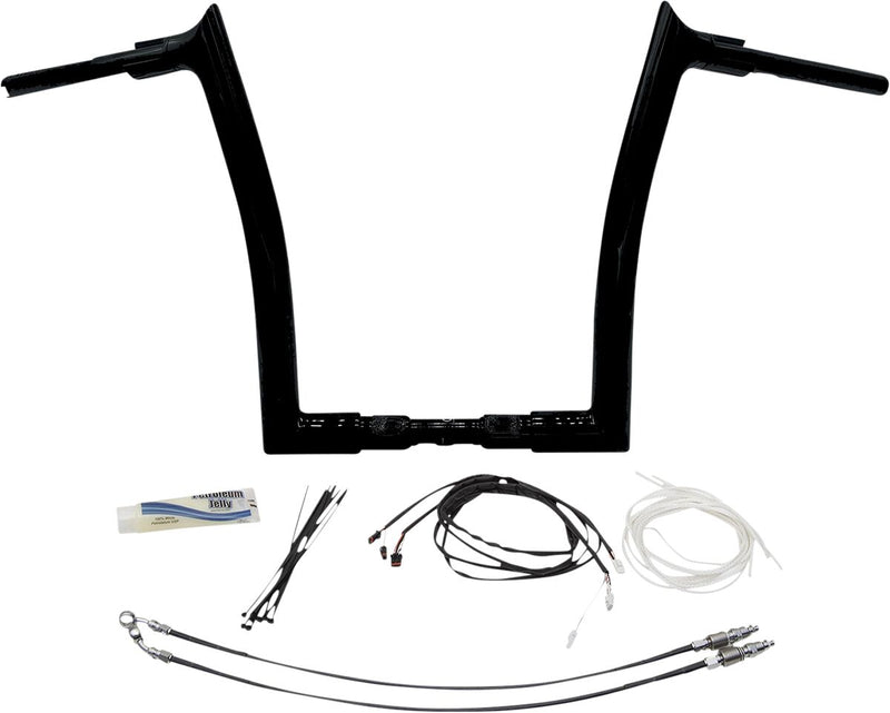 1-1/2" EZ Install Pointed Top Handlebar Kit Black - 32 MM | Vendor No. 809614-B