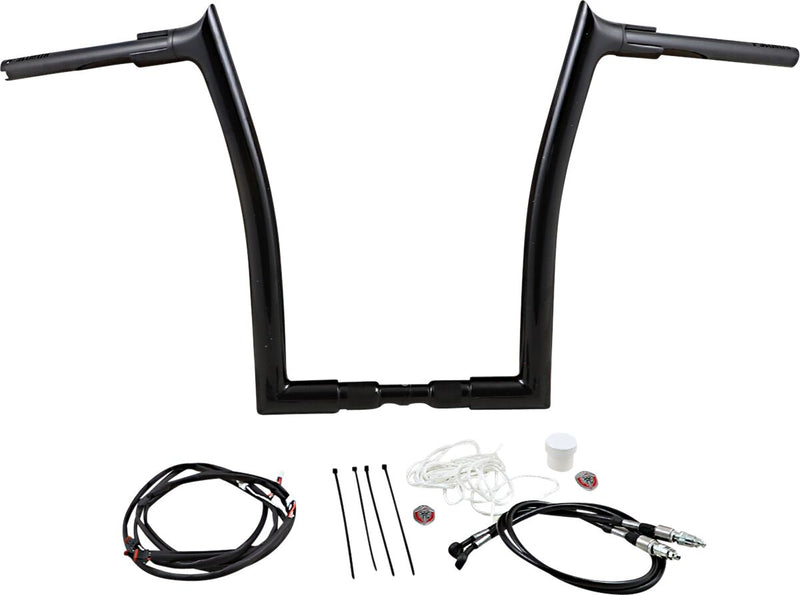 1-1/2" EZ Install Pointed Top Handlebar Kit Black - 32 MM | Vendor No. 809616-B