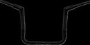 1-1/2" EZ Install Flat Top Handlebar Black - 38 MM | Vendor No. 605014-B