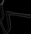 1-1/2" EZ Install Flat Top Handlebar Black - 38 MM | Vendor No. 605014-B