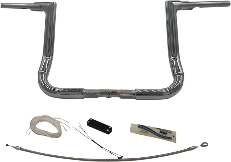 1-1/2" EZ Install Flat Top Handlebar Kit Chrome - 38 MM