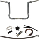 1-1/2" EZ Install Flat Top Handlebar Kit Chrome - 38 CM