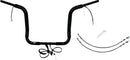 EZ Install Wired 1-1/2" Round Top Handlebar Kit Black - 38 CM | Vendor No. 801514-B