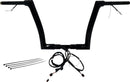 EZ Install Wired 1-1/2" Flat Top Handlebar Kit Black - 38 MM