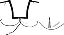EZ Install Wired 1-1/2" Flat Top Handlebar Kit Black - 32 MM
