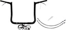 EZ Install Wired 1-1/4" Pointed Top Handlebar Kit Black - 39.5 CM | Vendor No. 902214-B