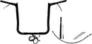 EZ Install Wired 1-1/4" Pointed Top Handlebar Kit Black - 25.4 MM | Vendor No. 912016-B