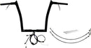 EZ Install Wired 1-1/4" Pointed Top Handlebar Kit Black - 26 CM | Vendor No. 902914-B