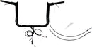 EZ Install Wired 1-1/2" Pointed Top Handlebar Kit Black - 91.5 CM | Vendor No. 801212-B