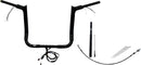 EZ Install Wired 1-1/2" Pointed Top Handlebar Kit Black - 38 CM | Vendor No. 812014-B