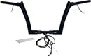 EZ Install Wired 1-1/2" Pointed Top Handlebar Kit Black - 25.4 MM | Vendor No. 802312-B