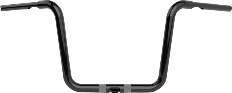 Twin Round Handlebar Black For Harley Davidson FLHT 1750 ABS - 25.4 MM