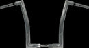 1-1/2" EZ Install Flat Top Handlebar Chrome - 26 CM | Vendor No. 648016