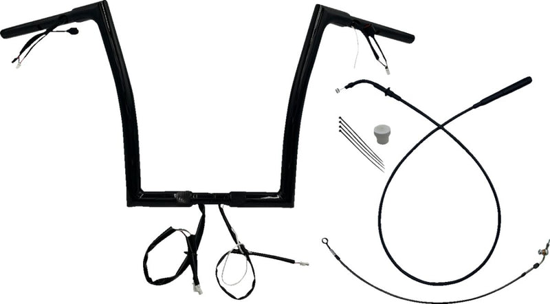 1-1/4" EZ Install Flat Top Handlebar Black - 25.4 MM | Vendor No. 749914-B