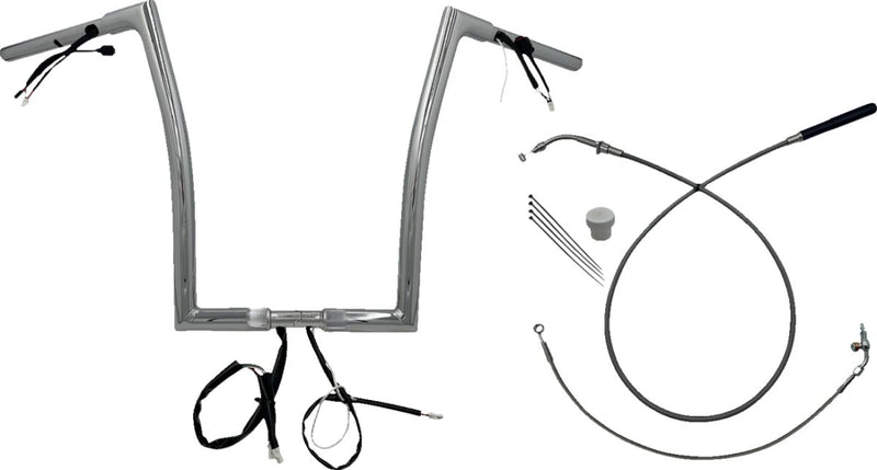 1-1/4" EZ Install Flat Top Handlebar Chrome - 89 CM | Vendor No. 749916