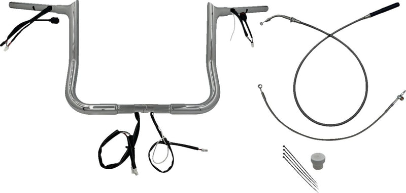 1-1/4" EZ Install Pointed Top Handlebar Chrome - 25.4 MM | Vendor No. 949012