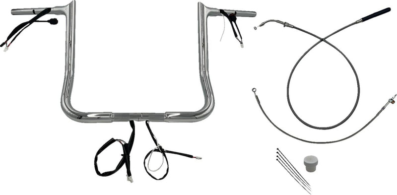 1-1/4" EZ Install Pointed Top Handlebar Chrome - 39.5 CM