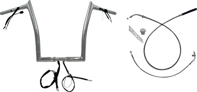 1-1/4" EZ Install Pointed Top Handlebar Chrome - 26 CM | Vendor No. 949914