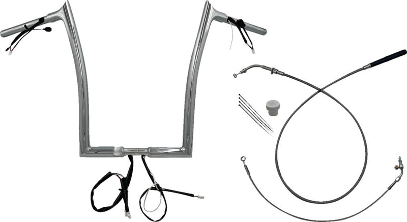 1-1/4" EZ Install Pointed Top Handlebar Chrome - 89 CM | Vendor No. 949916