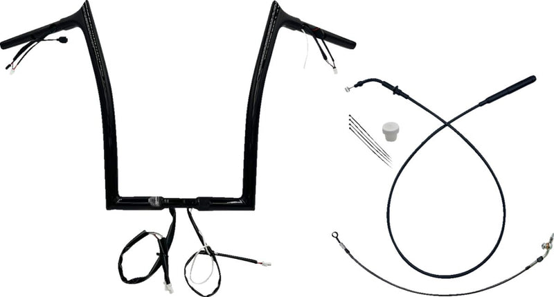 1-1/4" EZ Install Pointed Top Handlebar Black / Gloss - 89 CM | Vendor No. 949916-B