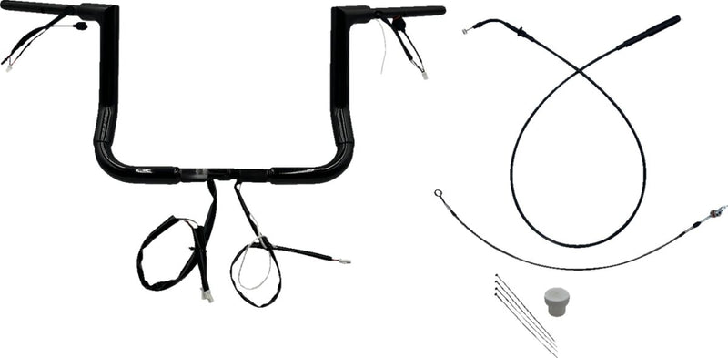 1-1/2" EZ Install Flat Top Handlebar Black - 38 CM | Vendor No. 649012-B