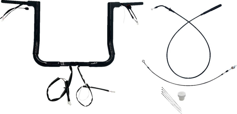 1-1/2" EZ Install Flat Top Handlebar Black - 38 CM | Vendor No. 649014-B