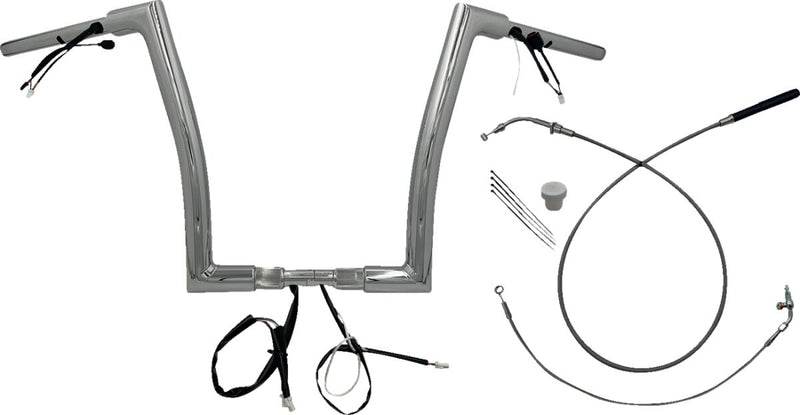 1-1/2" EZ Install Flat Top Handlebar Chrome - 32 MM | Vendor No. 649914