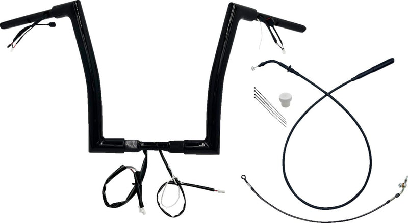 1-1/2" EZ Install Flat Top Handlebar Black - 26 CM | Vendor No. 649914-B