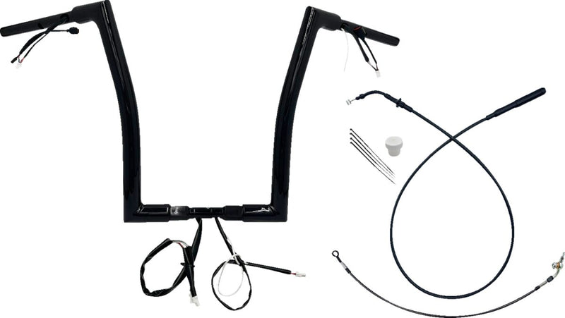 1-1/2" EZ Install Flat Top Handlebar Black - 26 CM | Vendor No. 649916-B