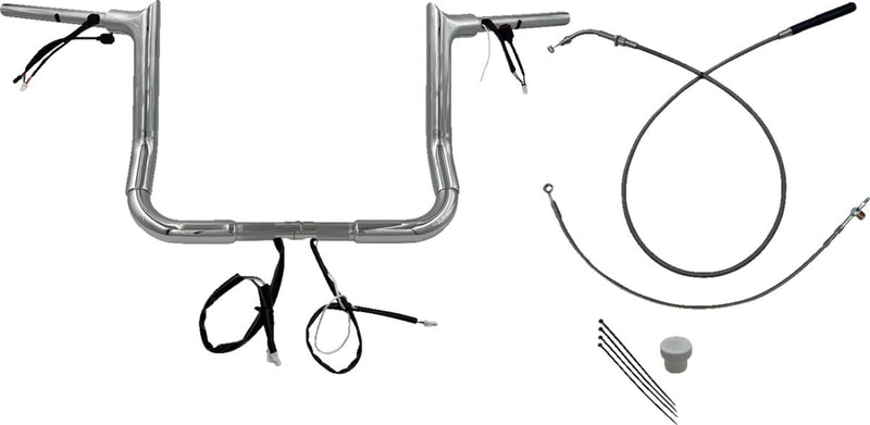 1-1/2" EZ Install Pointed Top Handlebar Chrome - 25.4 MM | Vendor No. 849012