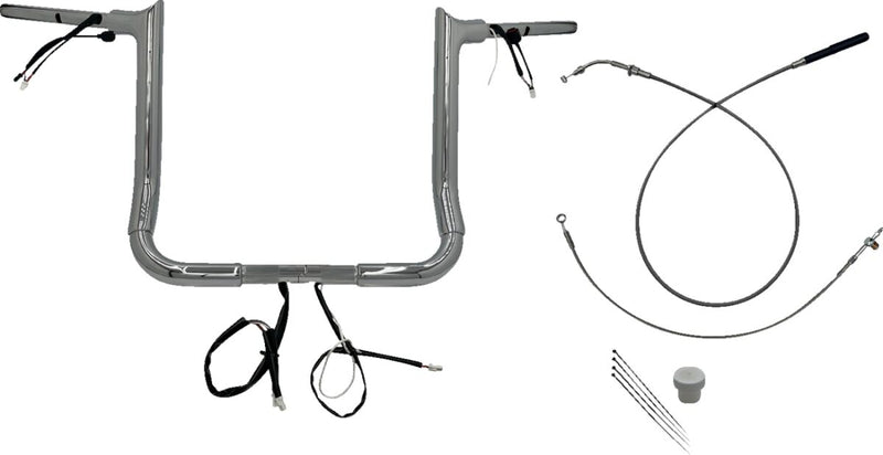 1-1/2" EZ Install Pointed Top Handlebar Chrome - 25.4 MM | Vendor No. 849014