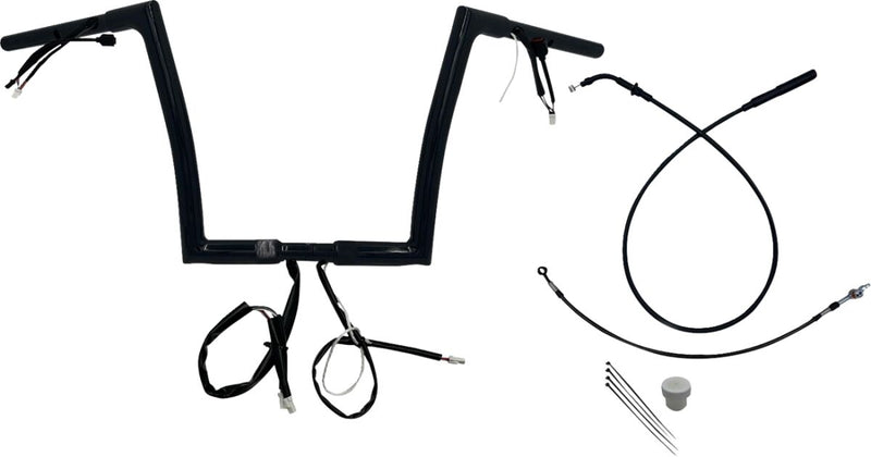 1-1/4" EZ Install Flat Top Handlebar Black - 32 MM | Vendor No. 749912-B