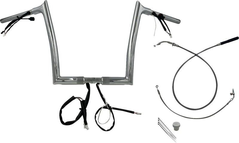 1-1/4" EZ Install Pointed Top Handlebar Chrome - 32 MM | Vendor No. 949912