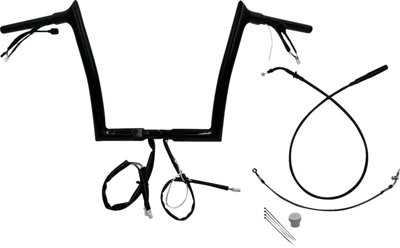 1-1/4" EZ Install Pointed Top Handlebar Black / Gloss - 26 CM | Vendor No. 949912-B