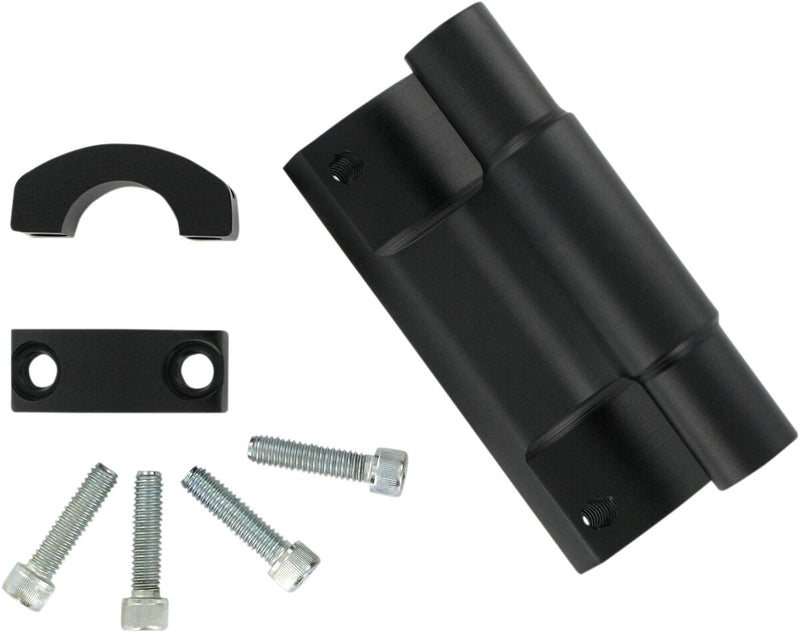 Powerriser 475 Pivoting Handlebar Risers Black/Flat - 28.6 MM