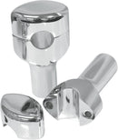 Handlebar Risers for 1" Handlebars Chrome For Honda VTX 1300 R 2005-09 - 25.4 MM