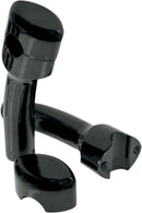 Hefty Smooth Handlebar Risers for 1-1/4" Handlebars Black / Gloss For Honda VTX 1300 R 2005-09 - 32 MM