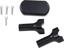 Solid Handlebar Riser & Top Clamp Kit Black / Gloss For Harley Davidson FLD 1690 ABS 2015-2016 - 25.4 MM
