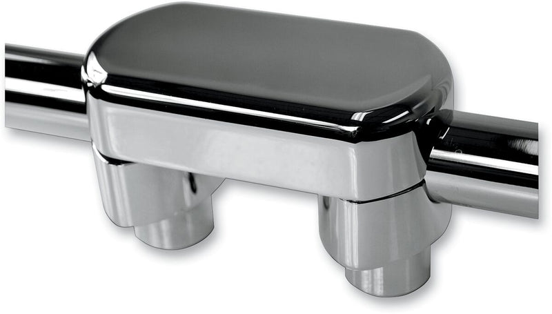 Hefty Handlebar Riser & Top Clamp Kit Chrome For Harley Davidson FLD 1690 - 32 MM