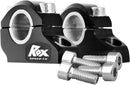 Pro-Offset Elite Block Handlebar Risers Anodized / Black For Suzuki DL 650 2004-2010
