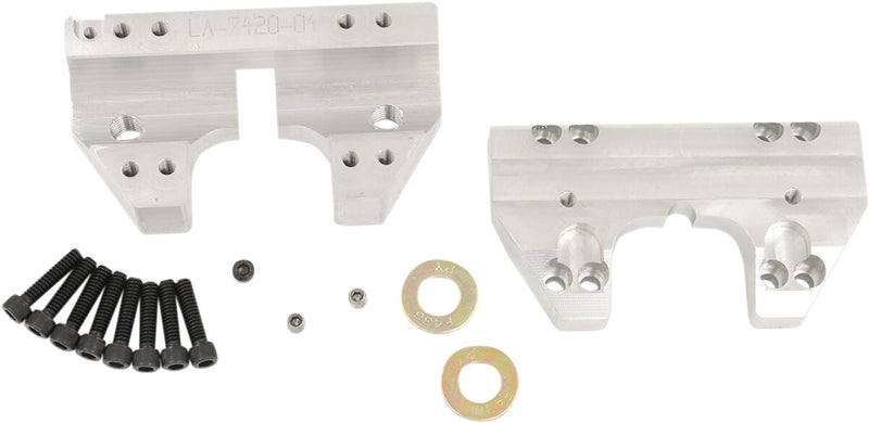 Handlebar Clamp Set Raw For Harley Davidson FLHR 1690 - 1-1/2 Inch