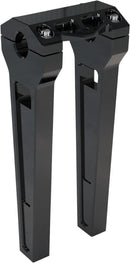 Performance Staright Risers With 1 Inch Clamp Anodized / Black - 10 Inch