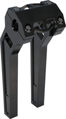 Performance Pullback Risers With 1 Inch Clamp Anodized / Black - 10 Inch