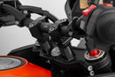 2D.GT Handlebar Risers Black For Husqvarna Norden 901 ABS