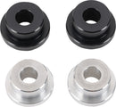 Solid Riser Bushing Kit Black / Raw For Dyna/FXR
